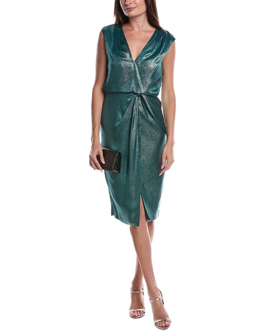 Adrianna Papell Midi Dress In Green