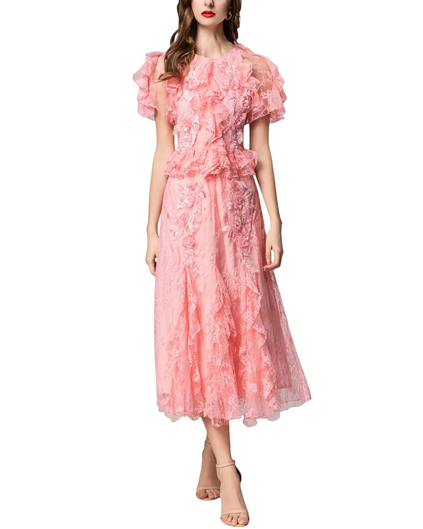 Burryco Midi Dress In Pink