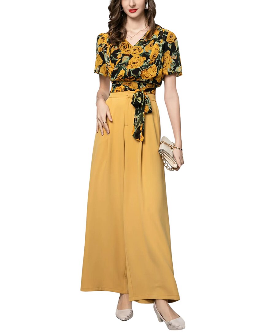Burryco Midi Dress In Yellow