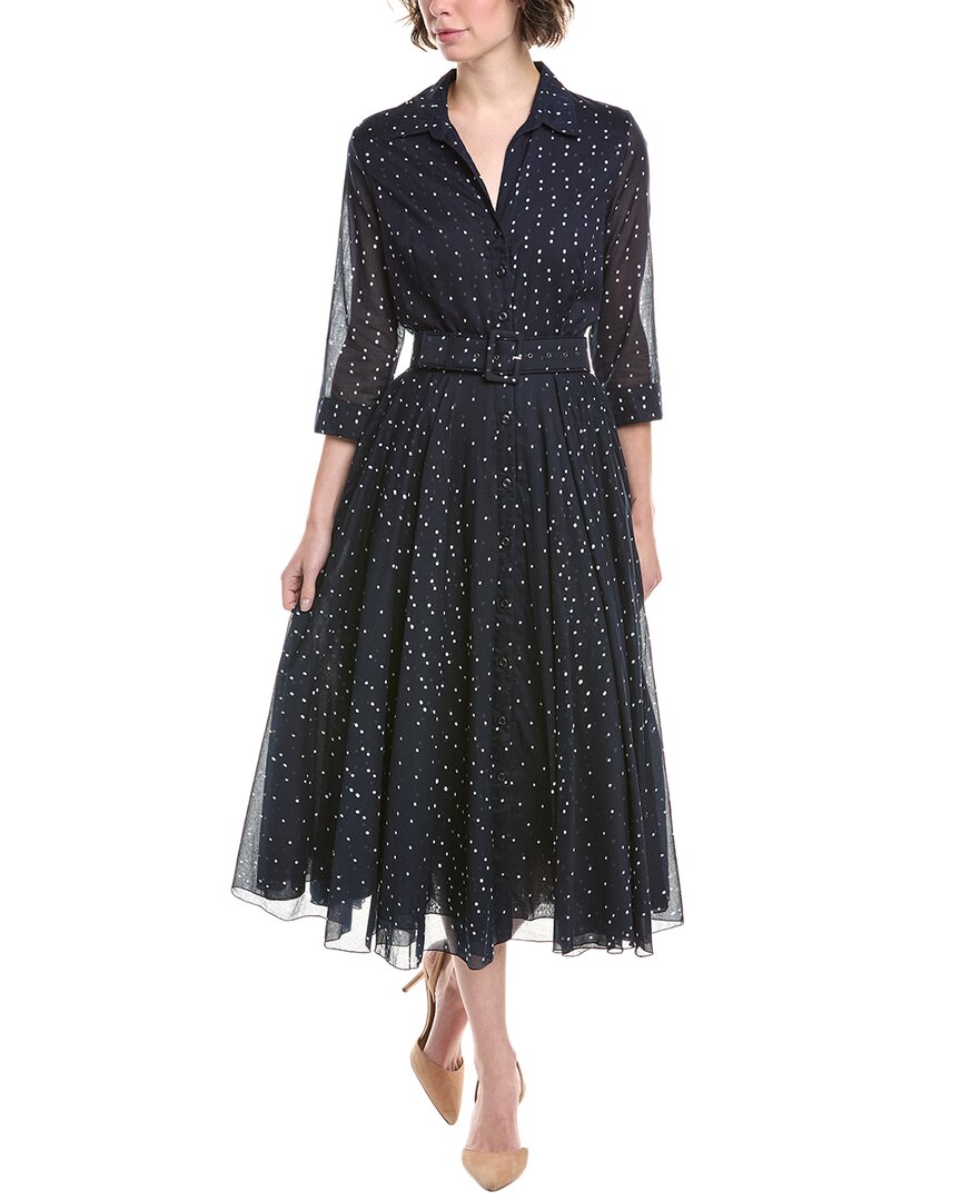 Samantha Sung Aster Midi Dress In Blue