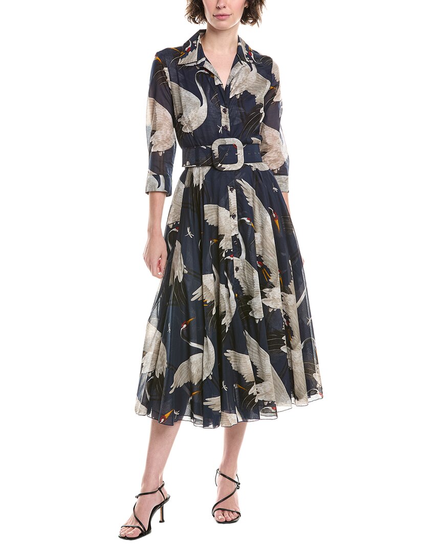 Samantha Sung Aster Midi Dress In White