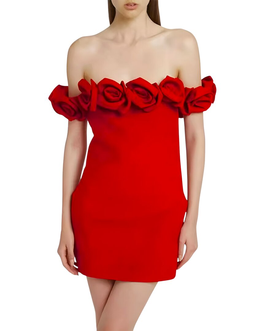 Camila Blanco Mini Dress In Red
