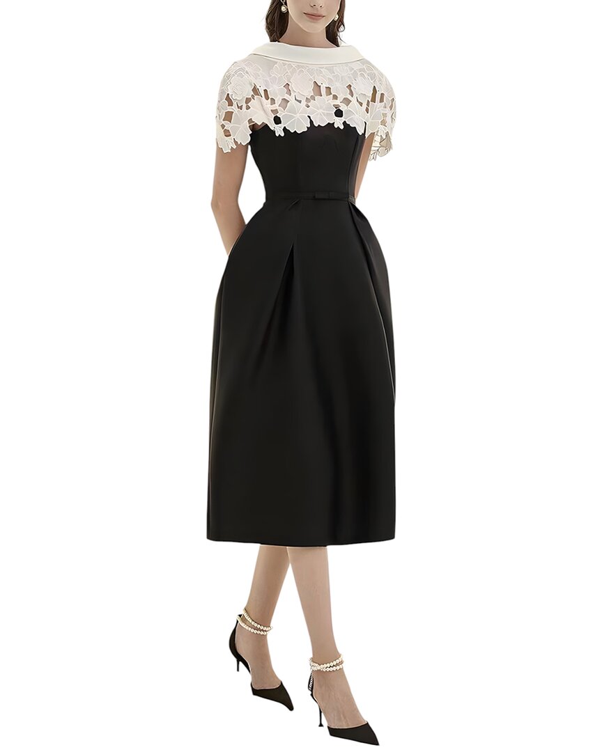 Silvia Rufino Midi Dress In Black