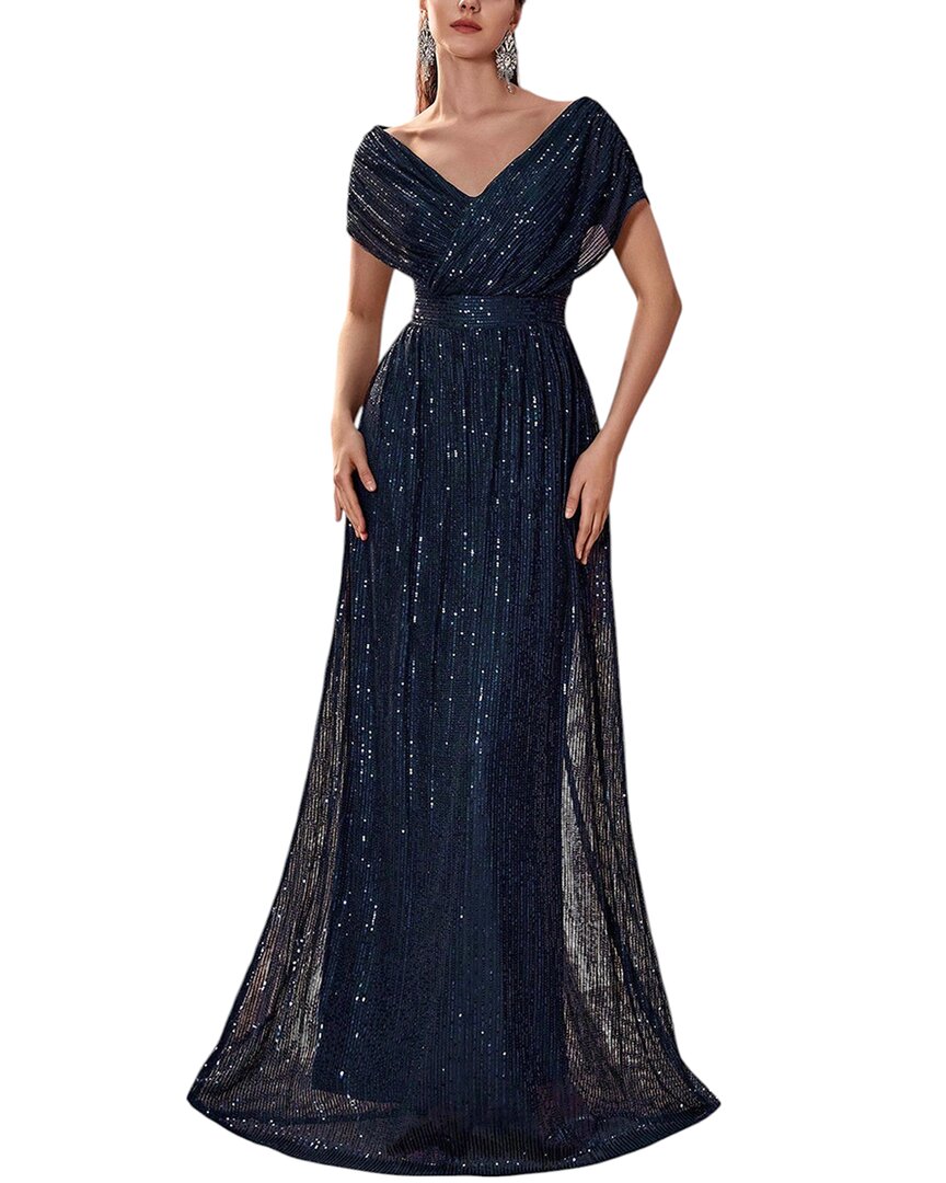 Silvia Rufino Maxi Dress In Blue