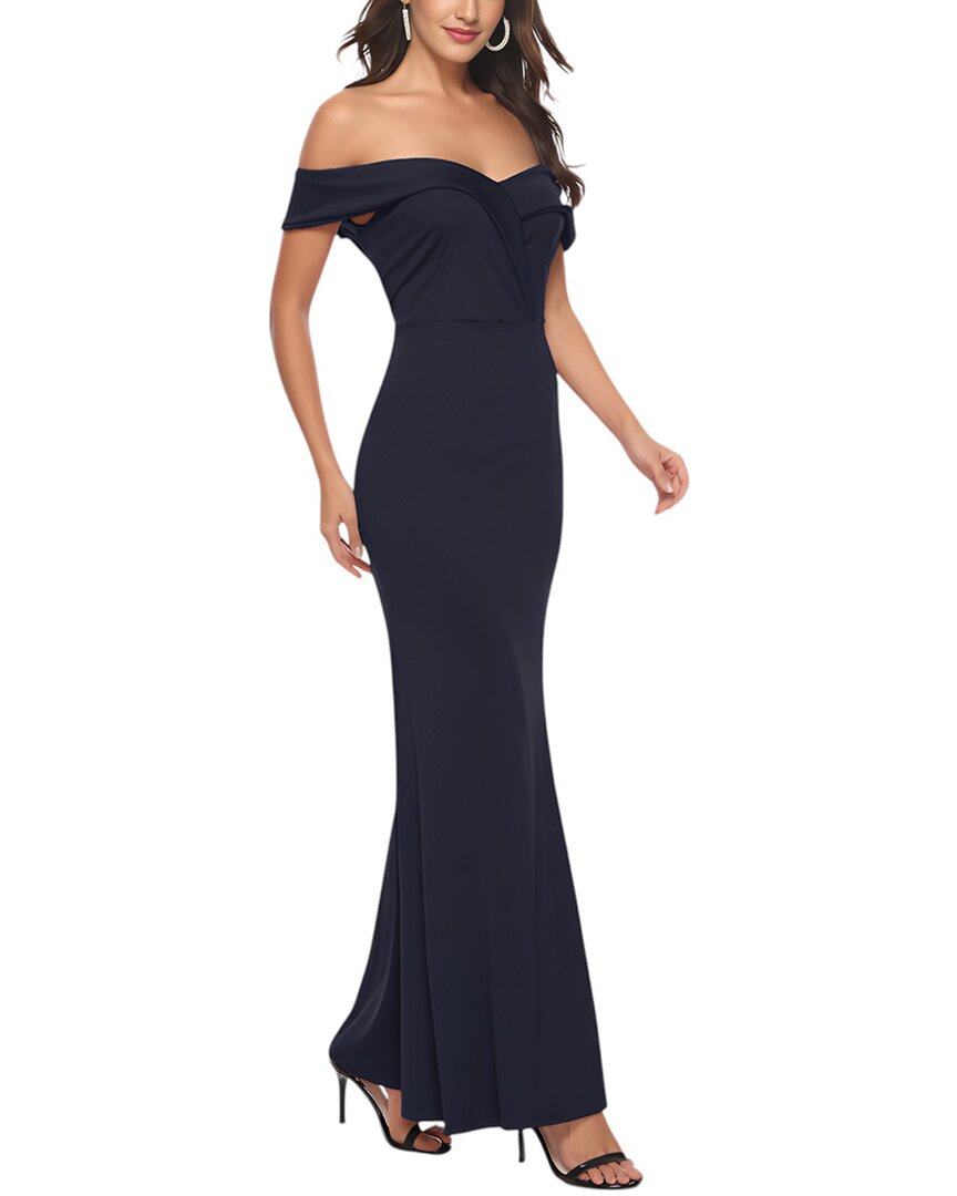 Kayla Paris Maxi Dress In Blue