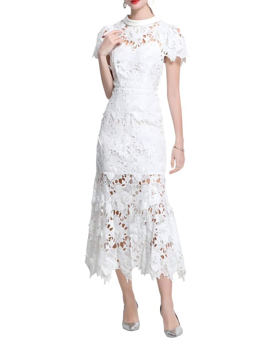Anette Midi Dress In White