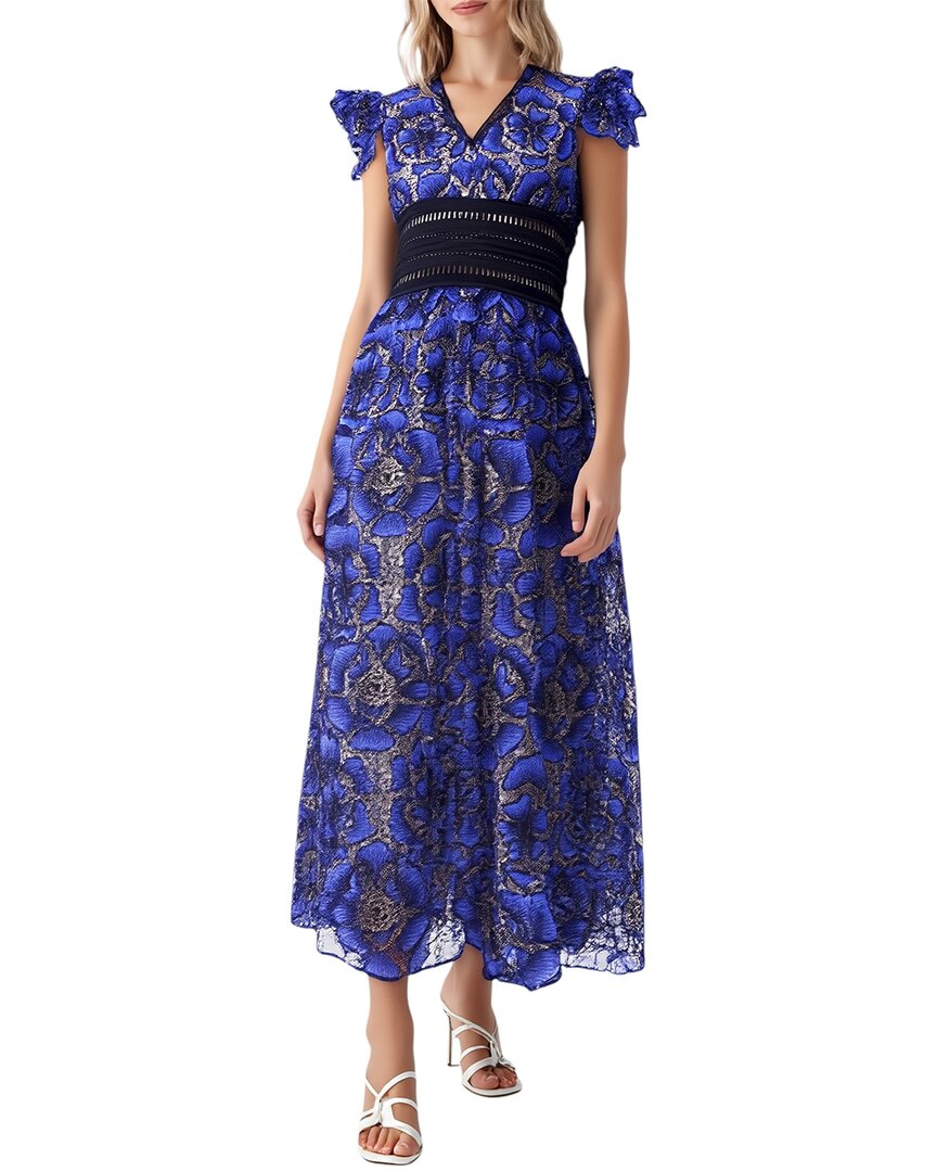 Anette Midi Dress In Purple