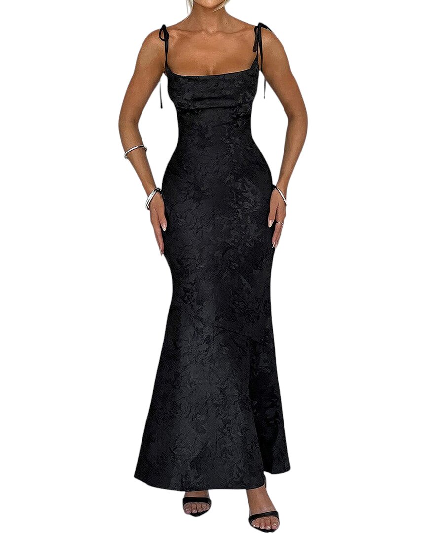 Luna Tuccini Maxi Dress In Black