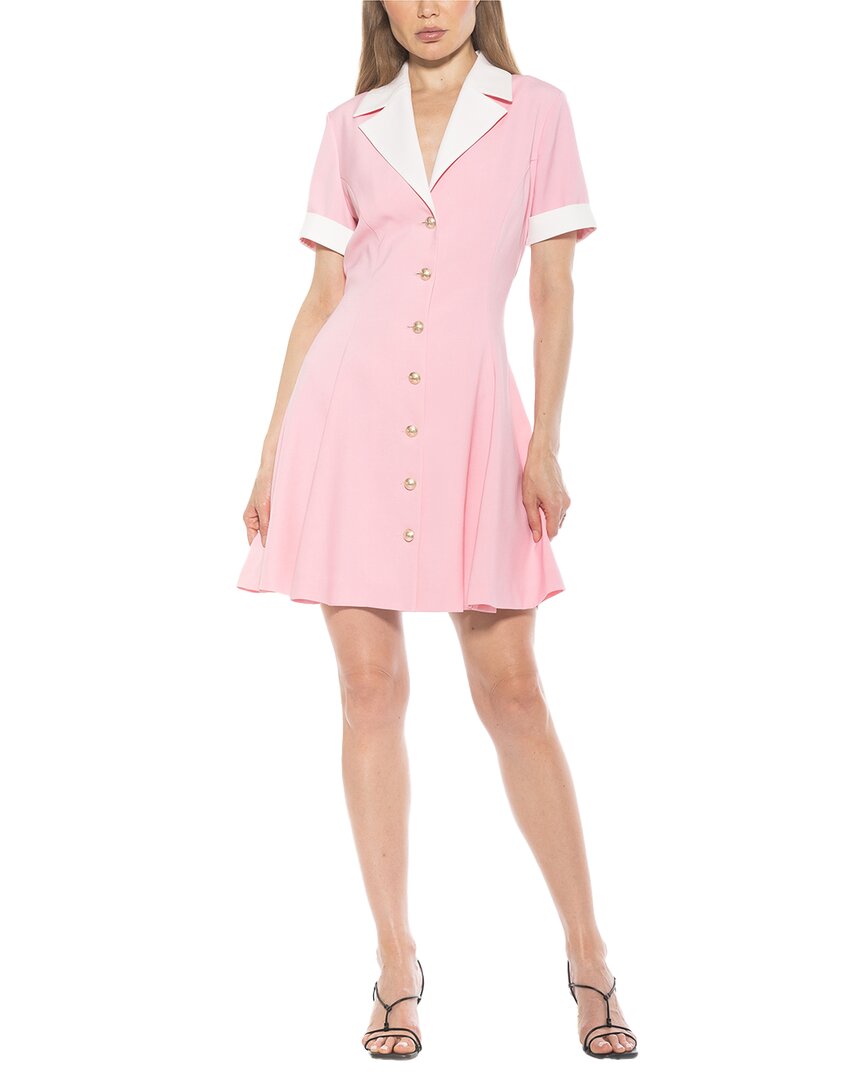 Alexia Admor Linus Collared Dress In Pink