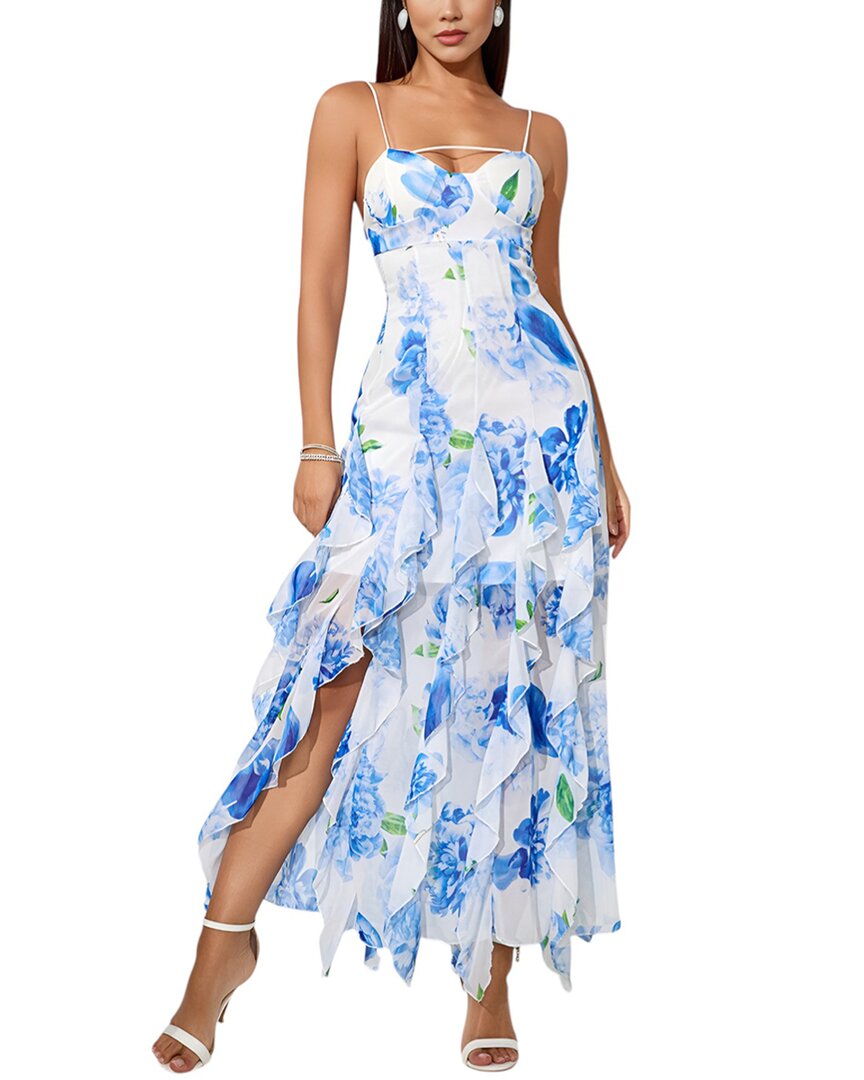 Vincent Maxi Dress In Blue