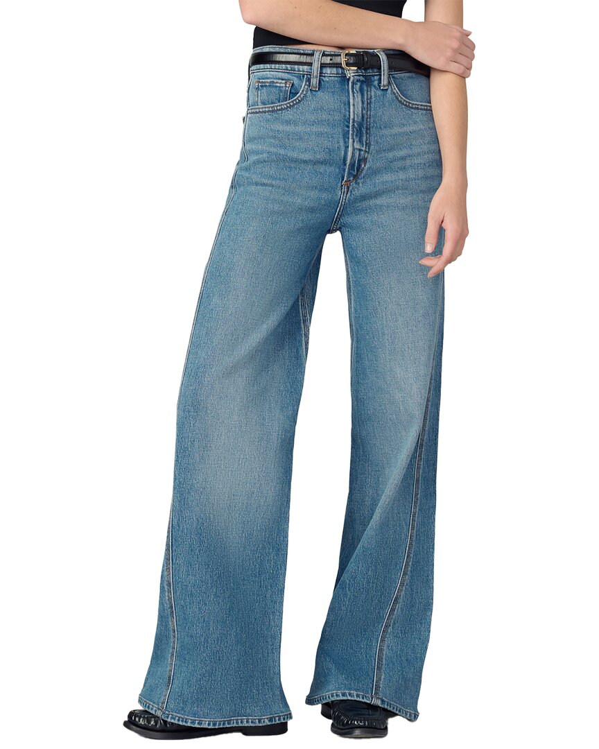 Joe's Jeans Petites The Twisted Mia High Rise Wide Leg Jeans In Wonderous In Blue