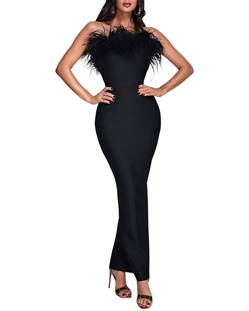 Adele Berto Maxi Dress In Black