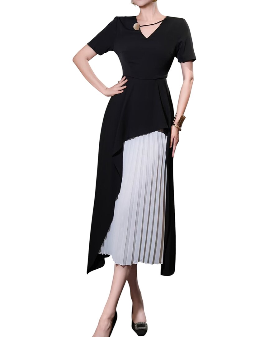Burryco Brc By  Midi Dress In Black