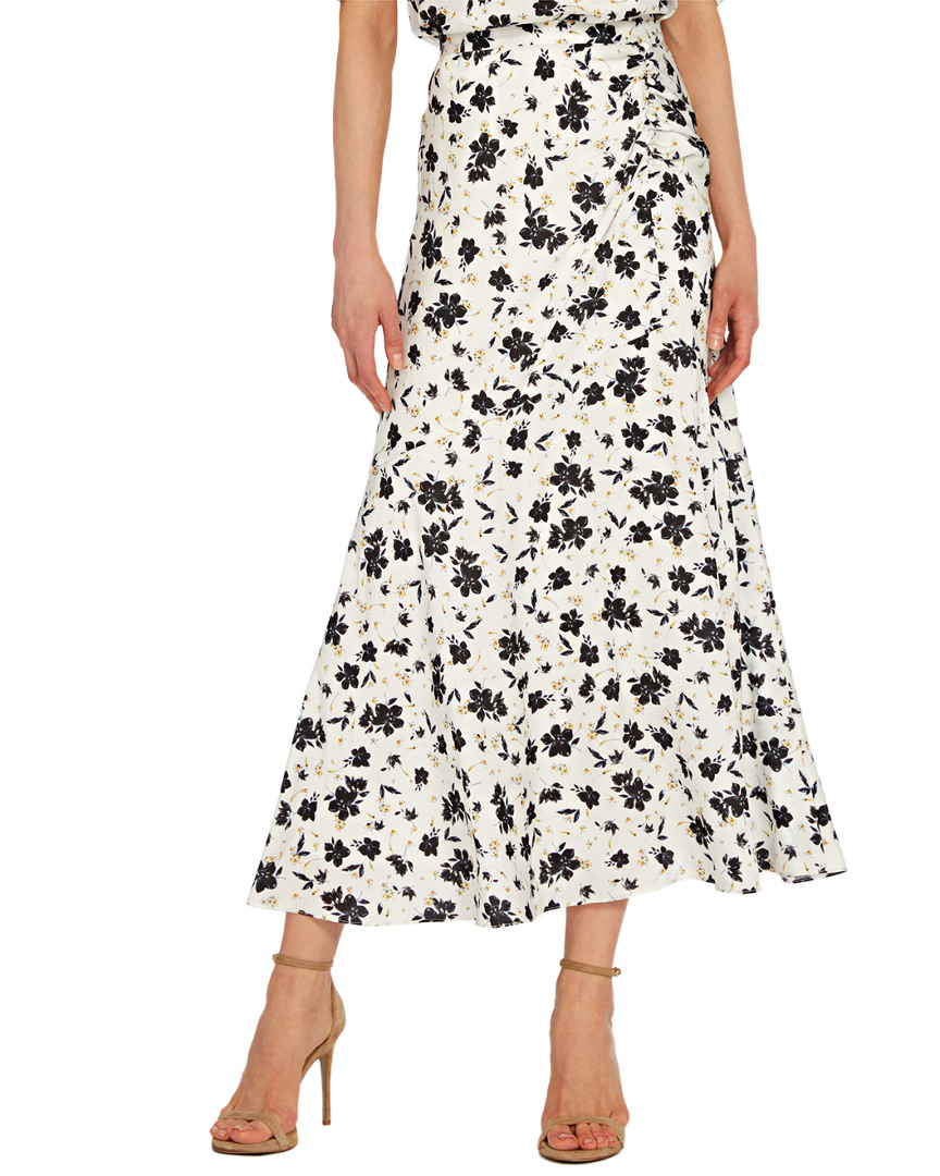 Image of ML Monique Lhuillier Floral Midi Skirt