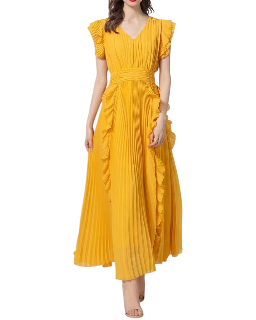 Burryco Brc By Maxi Dress In Yellow