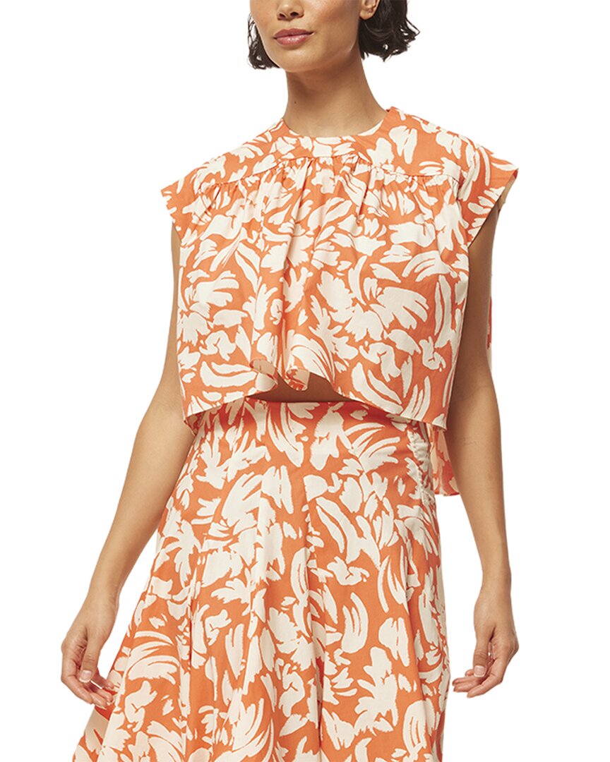 Misa Los Angeles Alina Top In Brown