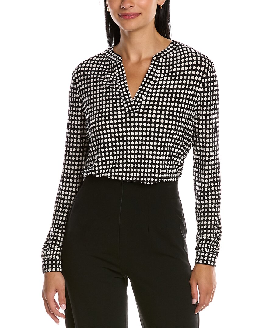 ANNE KLEIN PEARLY DOT ITY TOP