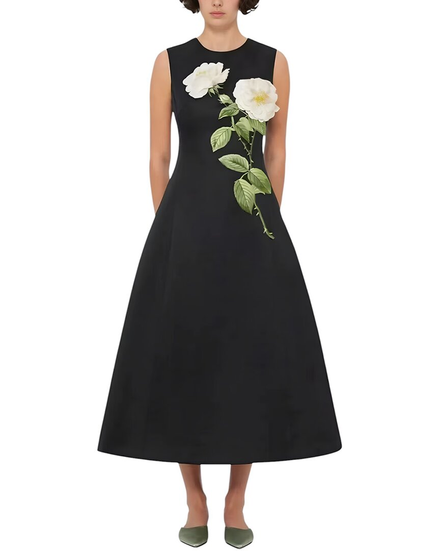 Emma Way Midi Dress In Black