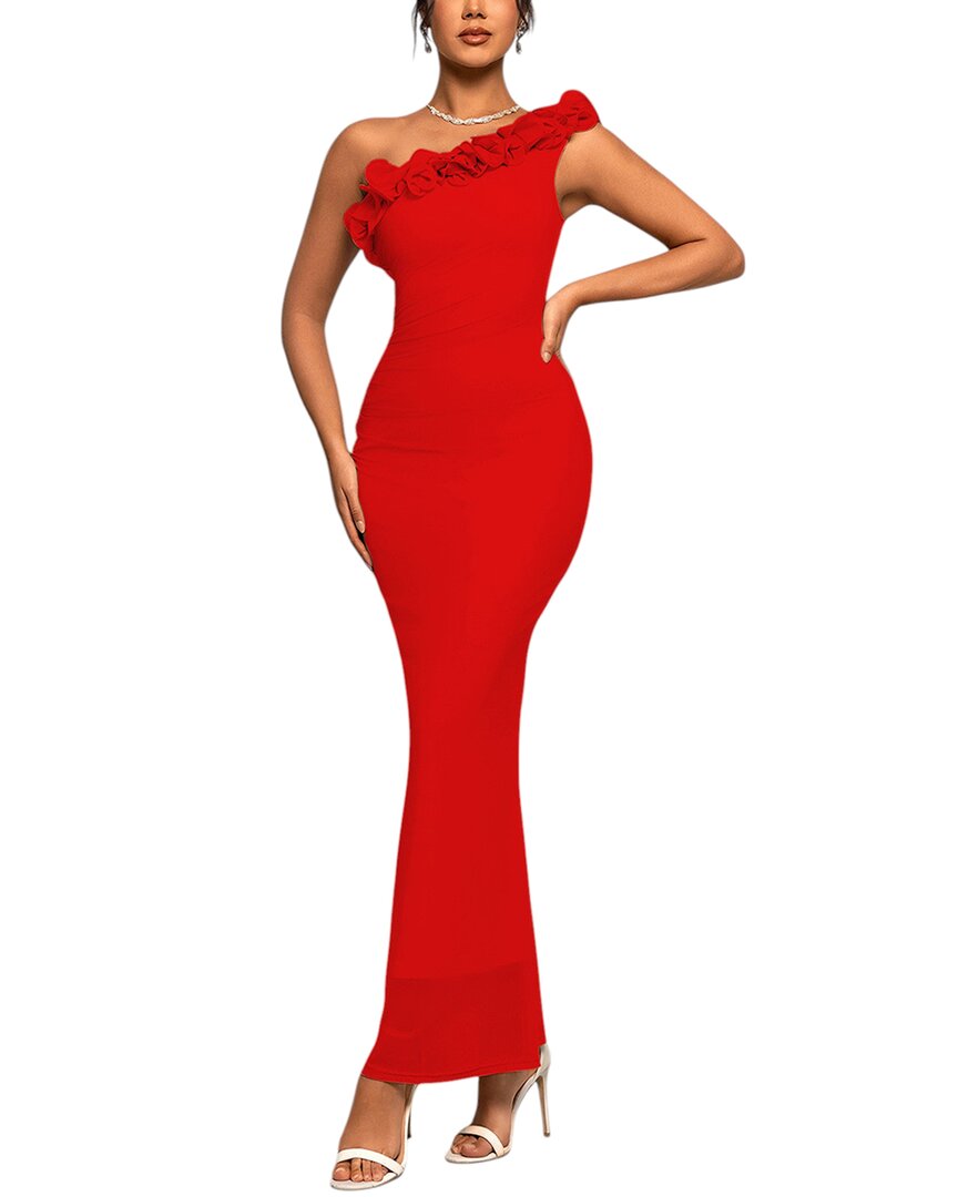 Lebrin Atelier Maxi Dress In Red