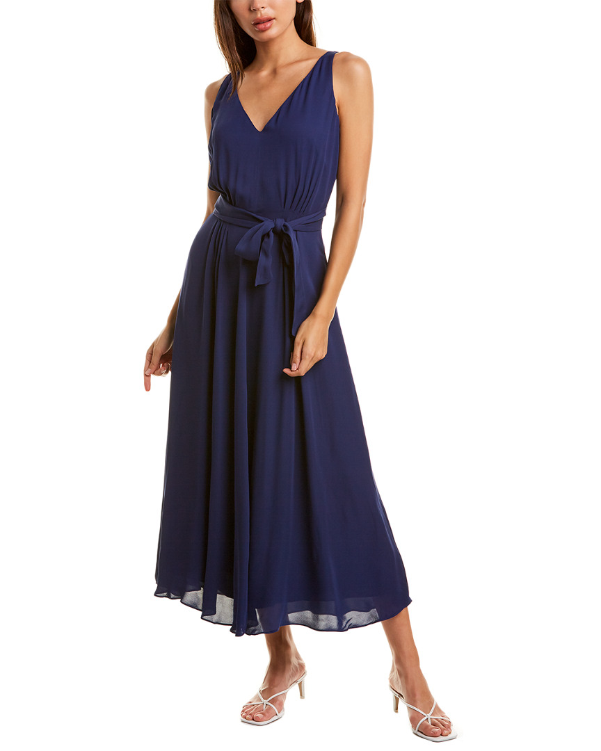Donna Karan Pleated Midi Dress Women's 4 | eBay