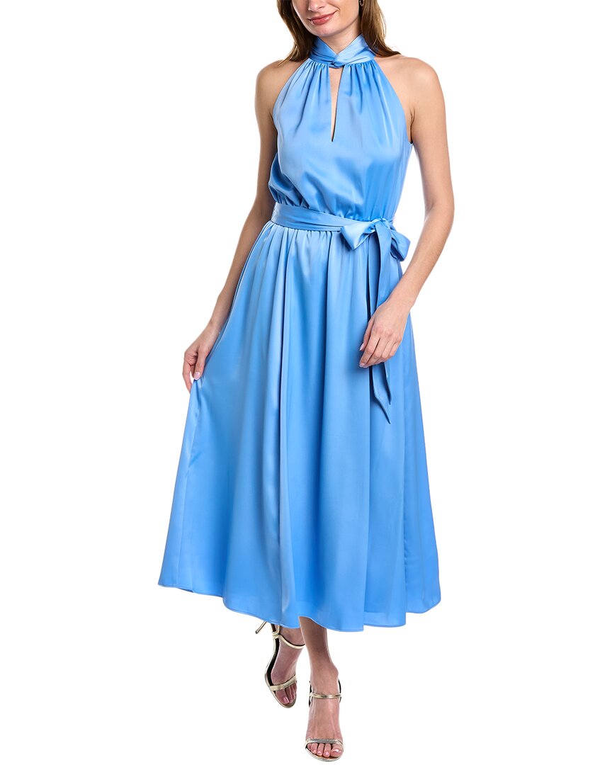 Shop Anne Klein Montreal Maxi Dress In Blue