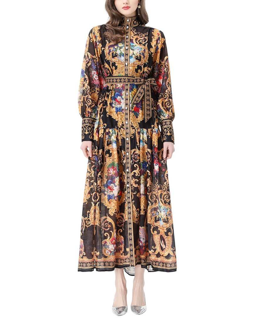 Kaimilan Midi Dress In Brown