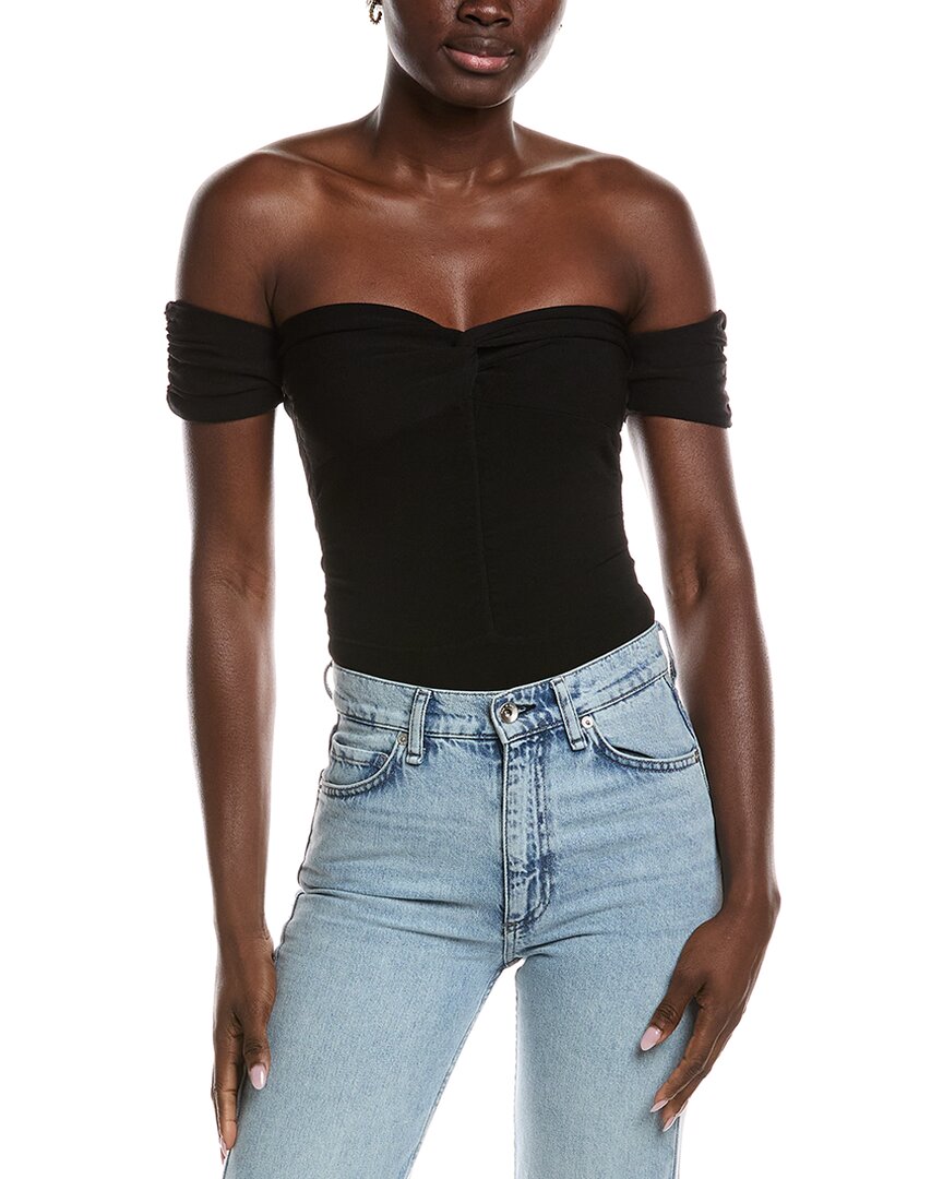 Sandro Sweater Bodysuit In Black