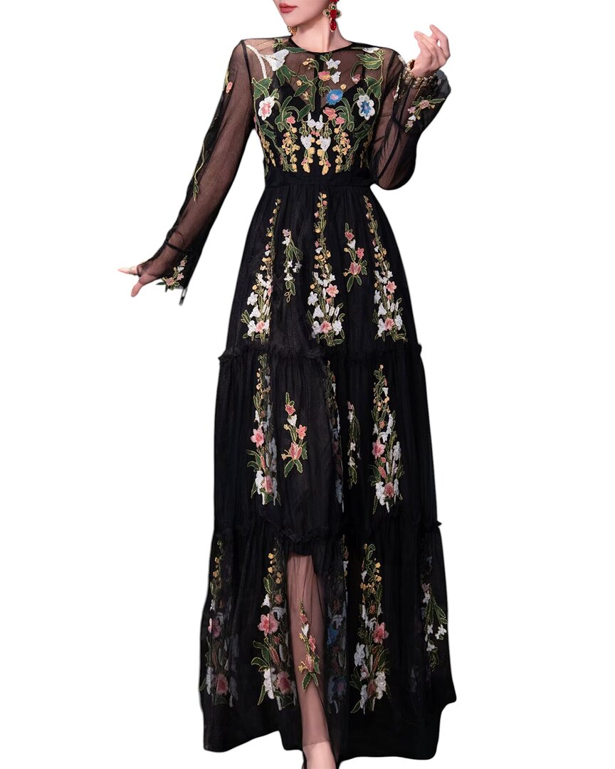 Burryco Brc By  Maxi Dress In Black