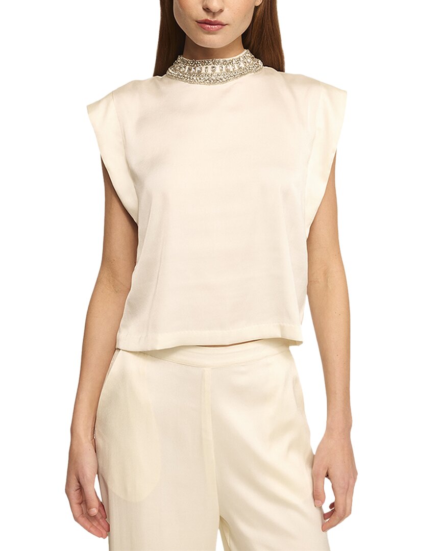 Misa Los Angeles Riley Top In White