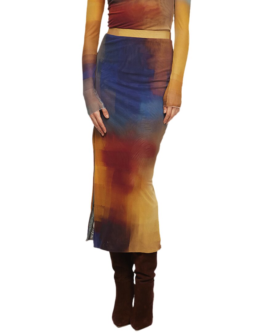 Misa Los Angeles Aisha Skirt In Multi