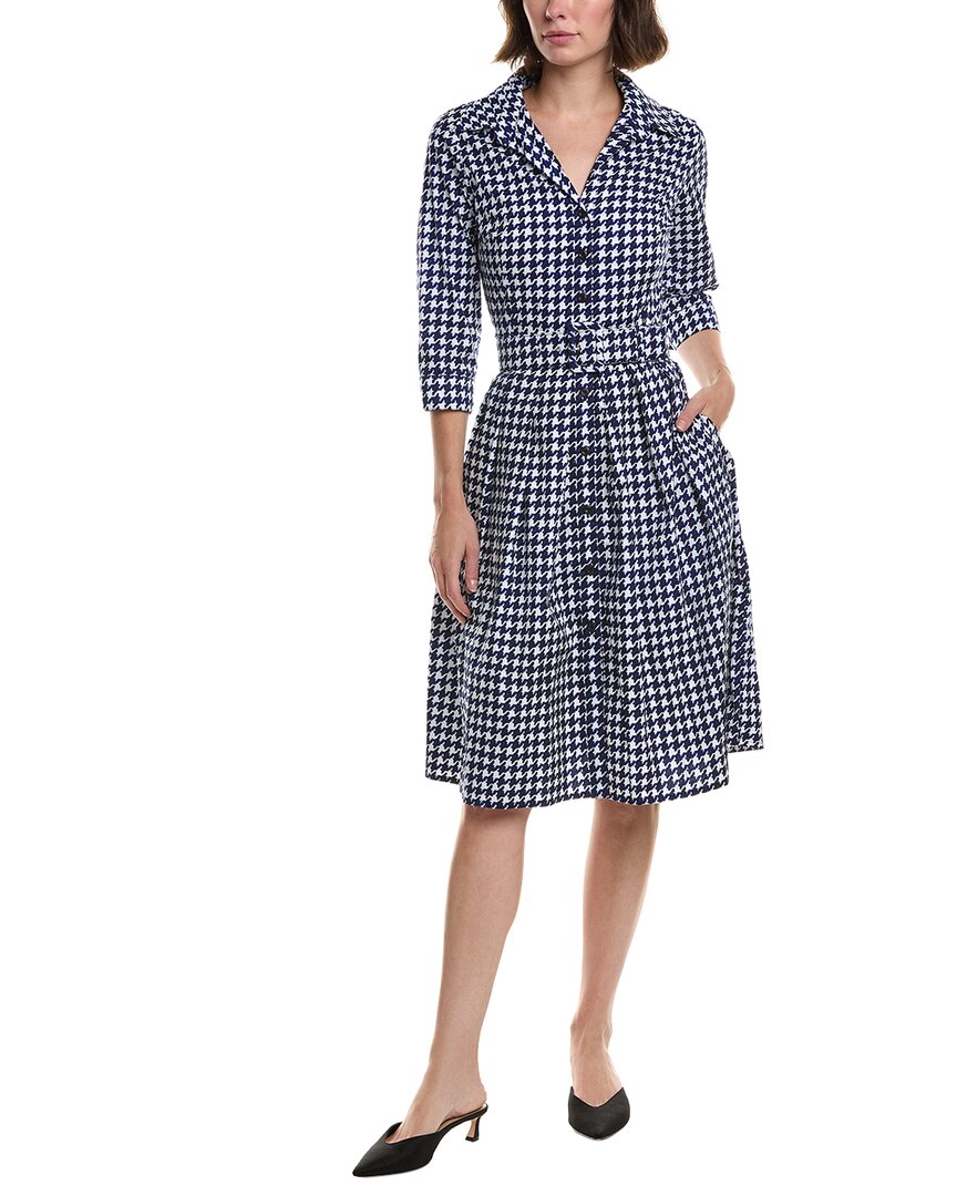 Samantha Sung Audrey #1 Shirtdress In Blue