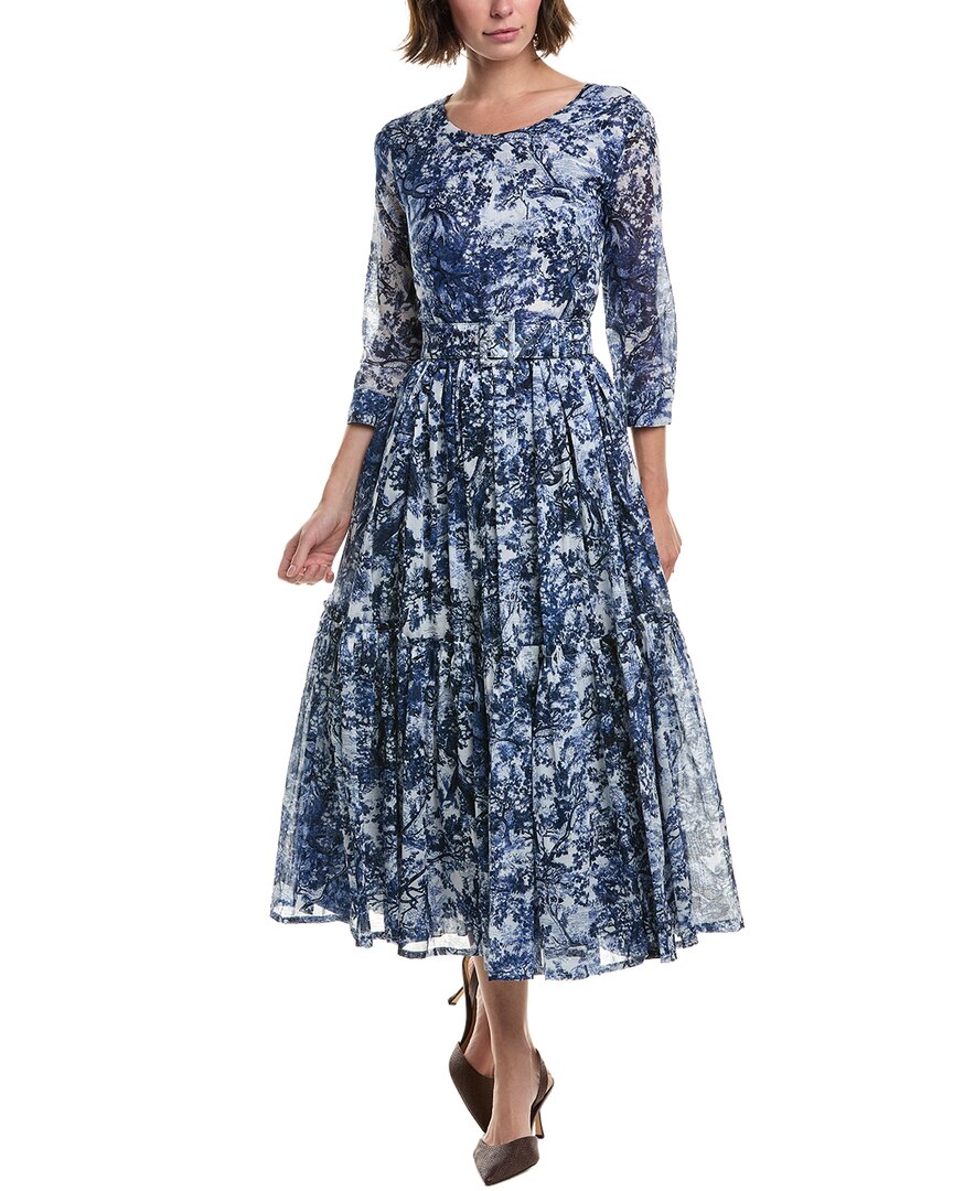 Samantha Sung Melanie Midi Dress In Blue