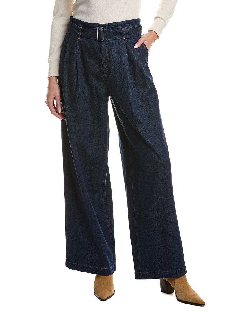 Frame The Paper Bag Rinse Trouser In Blue