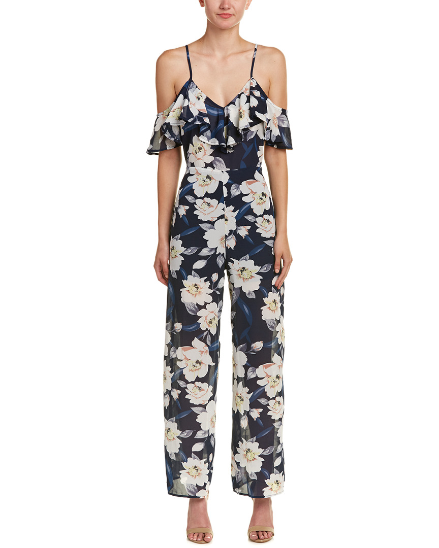Image of Polagram Cold-Shoulder Jumpsuit
