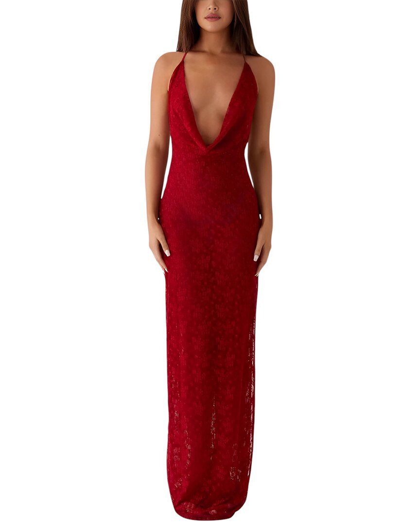 Monique Lagarde Maxi Dress In Red