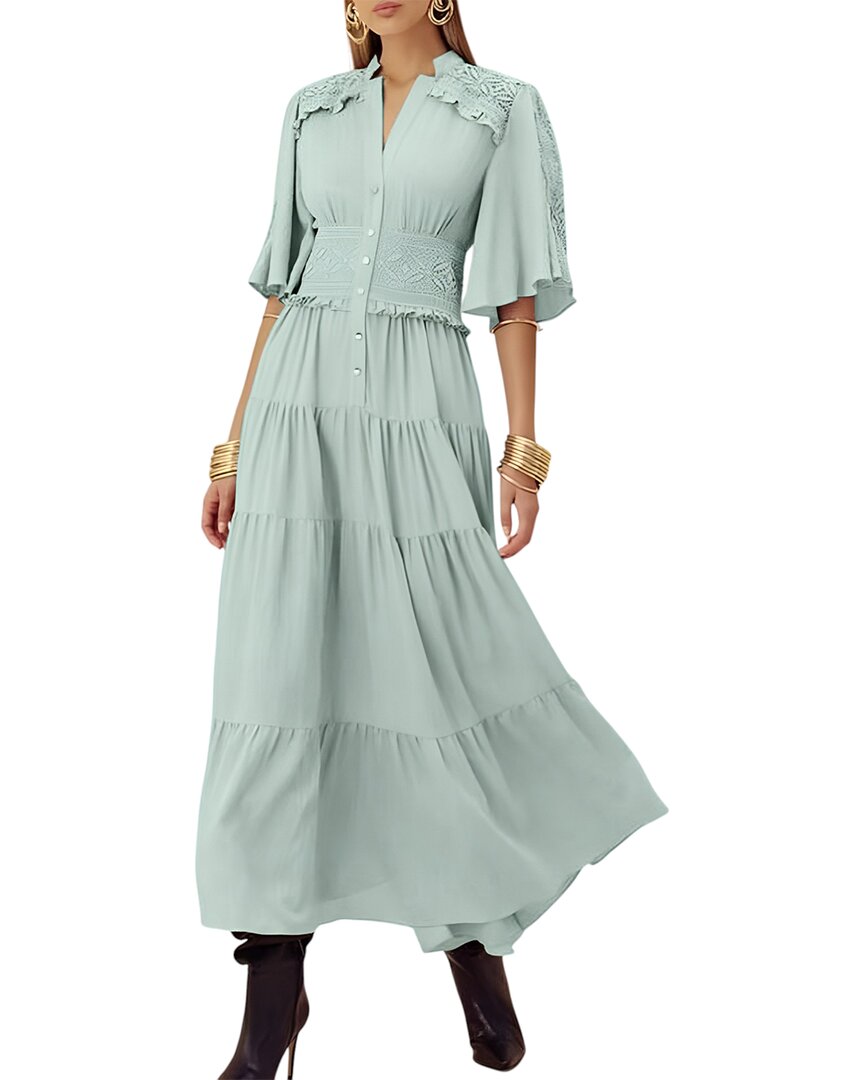 Mira Richi Midi Dress In Blue