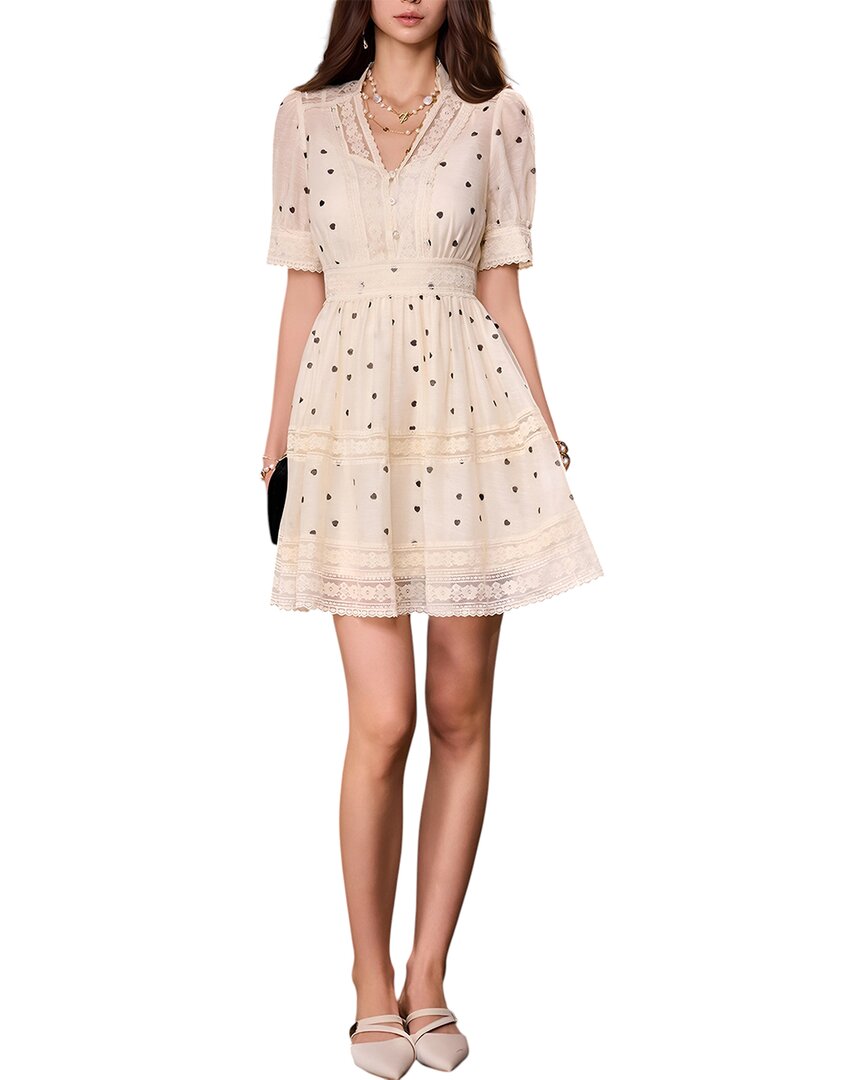 Mira Richi Mini Dress In Neutral