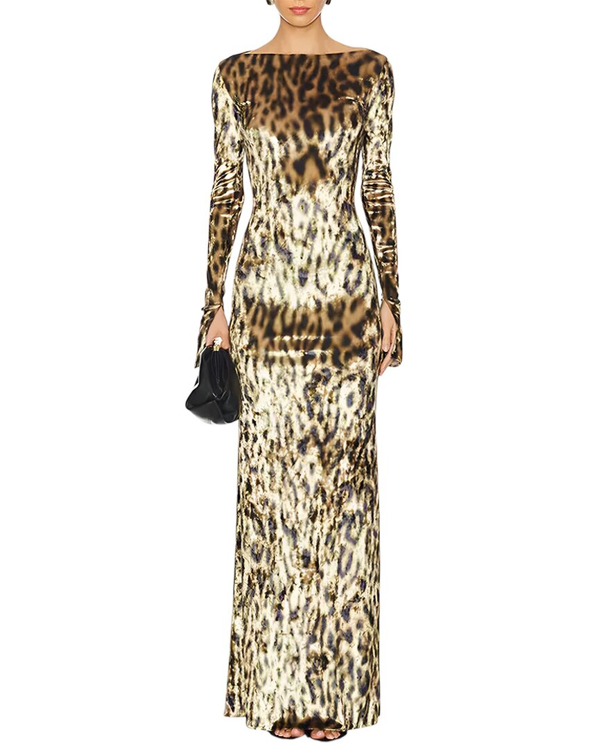 Mira Richi Maxi Dress In Animal Print