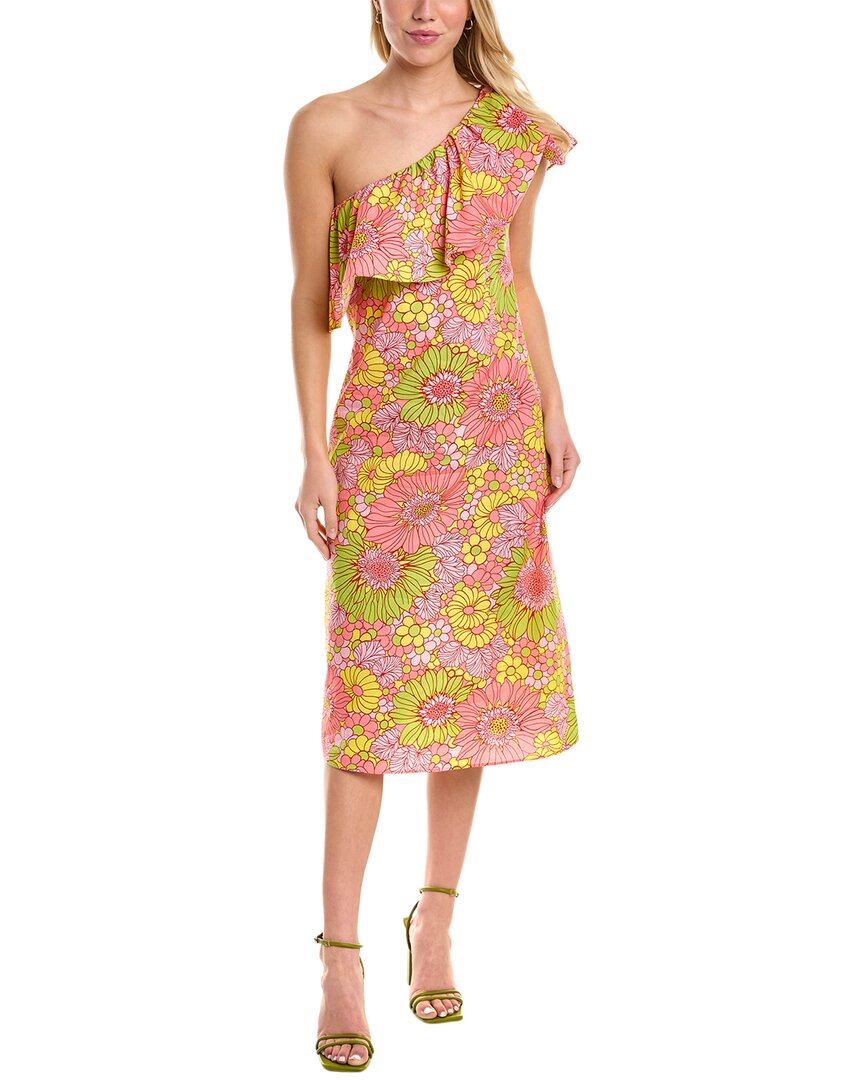 Shop Flora Bea Nyc Adalyn Midi Dress In Pink