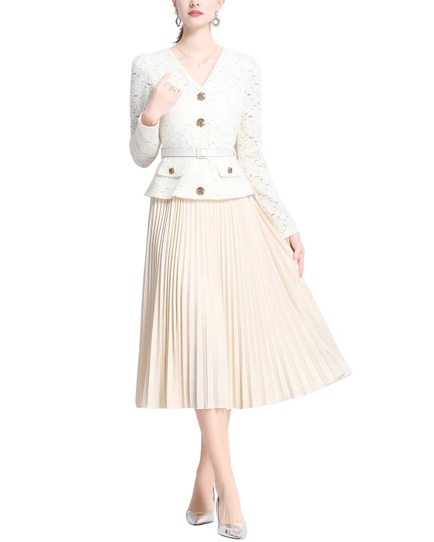Vincent Midi Dress In Neutral