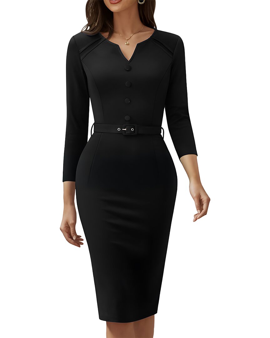 Vincent Sheath Dress In Black