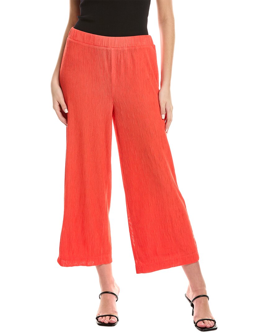 Anne Klein Pull-on Wide Leg Ankle Pants In Red | ModeSens