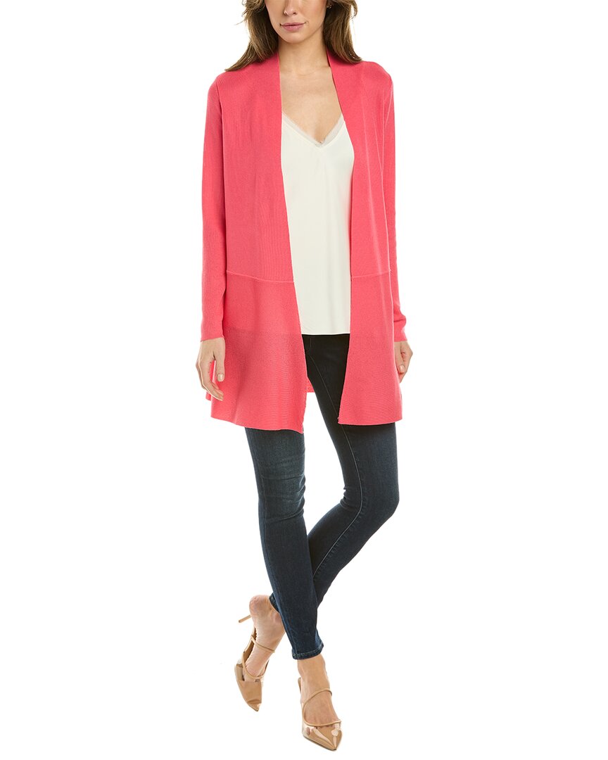 Anne Klein Malibu Cardigan In Red