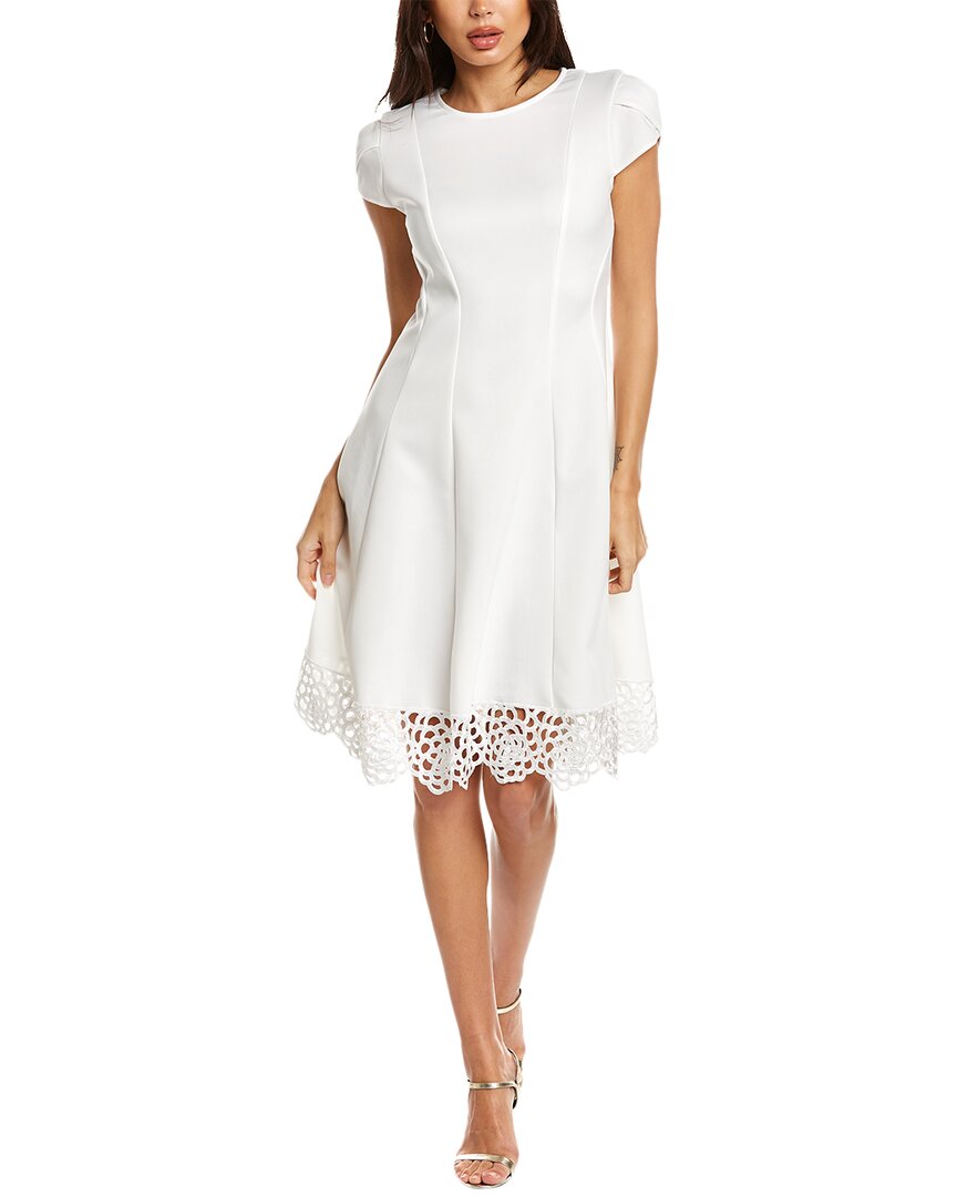 Donna Ricco Tulip Sleeve Fit And Flare Dress