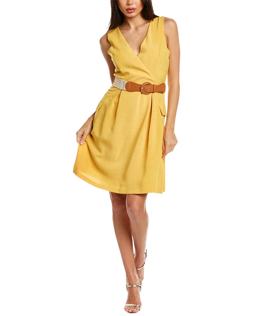 DONNA RICCO DONNA RICCO BELTED A-LINE DRESS
