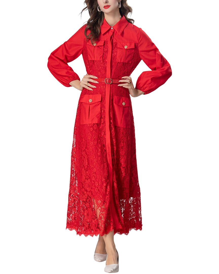 Brc By Burryco Maxi Dress In Red