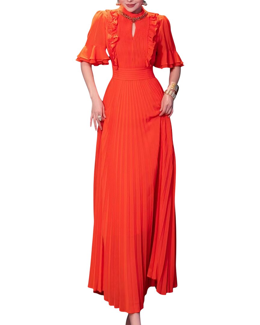 Brc By Burryco Maxi Dress In Orange
