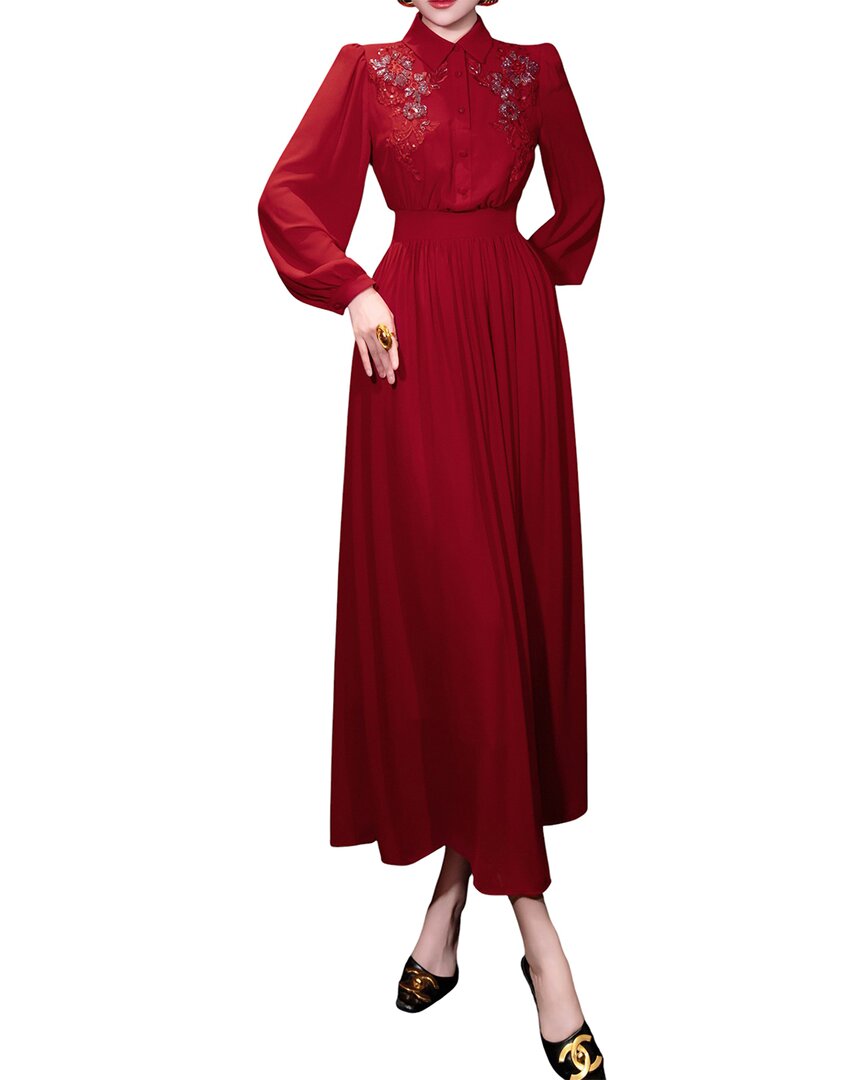 Brc By Burryco Maxi Dress In Red