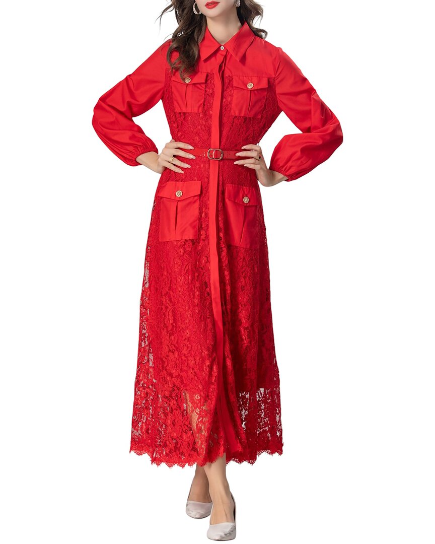 Burryco Maxi Dress In Red