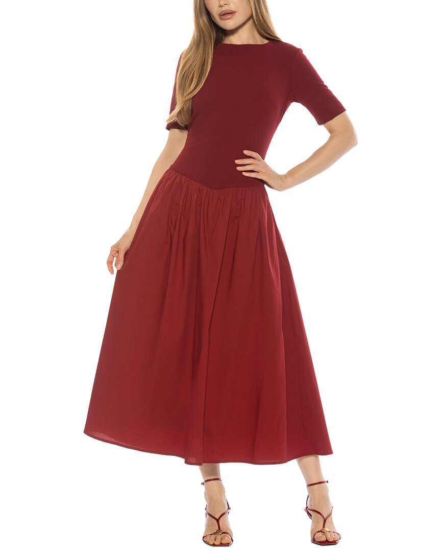 Alexia Admor Rowan Fit And Flare Dress In Red